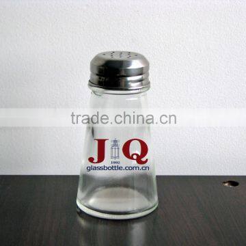 Pepper jar with stainless steel cap