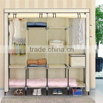 Non Wowen Fabric Furniture Wardrobe Closet, Folding Cupboard Strong Wardrobe for Clothes Organizer