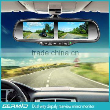 Multiple display car rearview mirror, bluetooth and radar detector,wireless camera display special for limo