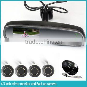 4.3inch TFT-LCD 1000cd/m2 Screen Mirror Monitor Interior Rear View Mirror 2-videos Input With OEM Bracket photo-2