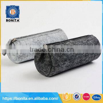 2016 Best selling gray Felt Fabric multifunctional low cost pen bag