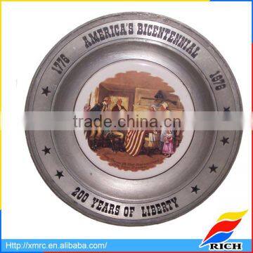 custom metal commemorative wall plate