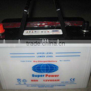 car battery( N80 12V80AH)