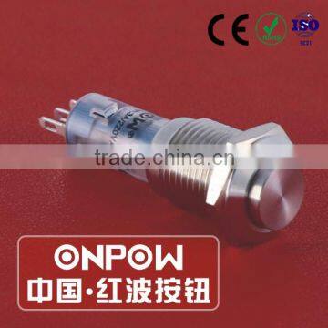 30 Years Industry Leader ONPOW Metal Push Button Switch LAS4GQH-11/S Dia. 12mm CE ROHS