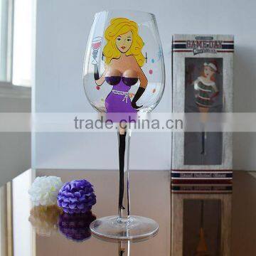 Crystal Christmas Wine Glass With Stem From Bengbu Cattelan Glassware Factory