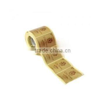 Paper material and adhesive sticker wine label