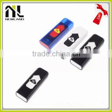 High Quality Electronic Rechargeabe Plastic flameless rechargeable usb battery lighter