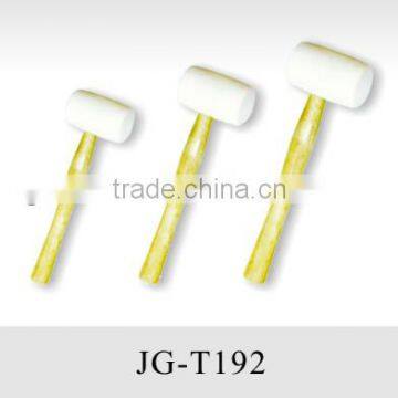 white rubber hammers with wooden handle