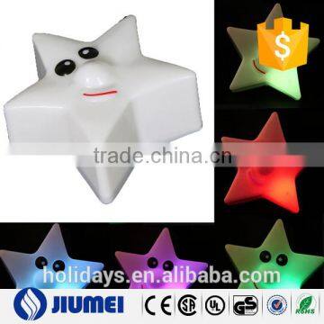 vinyl material night decoration multi-color star baby night light