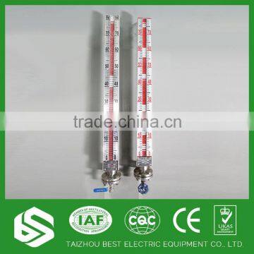 Magnetic float level gauge for liquid level controller