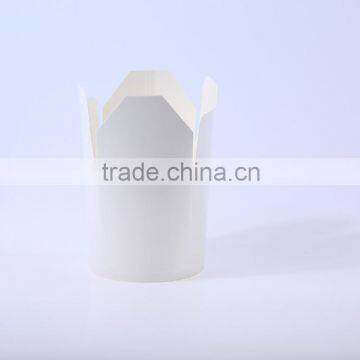 White Paper Take away food grade pastry packaging box