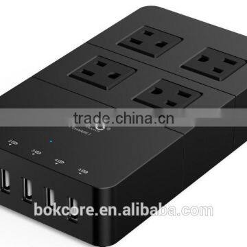 6 OUTLET US Socket Power Strip,surge Protector Socket With 5 USB Charging Ports V-04 photo-3