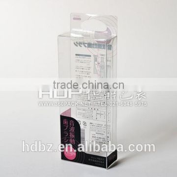 custom clear PET plastic box with printing,hang hole