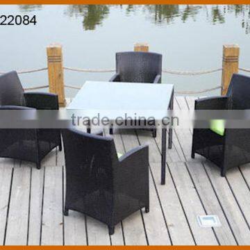 Cube Dining Set Poly Rattan Material