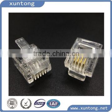 2016 Network Ftp With 18 Years Experience Crystal Head OEM Telephone Modular Plug