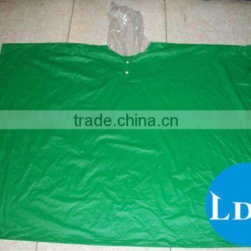 100% long pvc rain poncho pattern