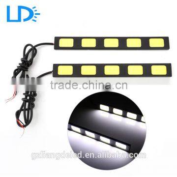 New cob led car light 12v 5 leds bargain flexible led daytime running lights