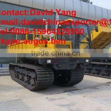 Moroora full rubber track dumper rubber crawler truck