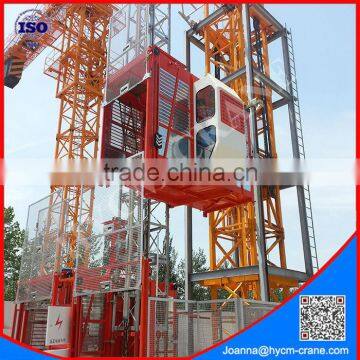 2*1000kg SC100/100 construction passenger elevator construction lift