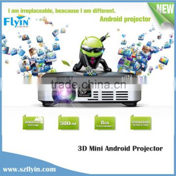 Home theater use WXGA 1000 ansi lumens 1080P Android WiFi 3d mini led projector