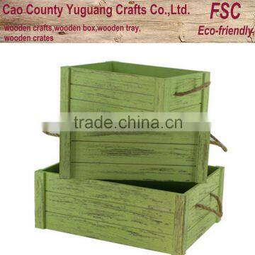 Color wooden crate,pigmentation wooden crate,variety color crates