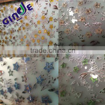 shahe city best price sculpture glass price m2