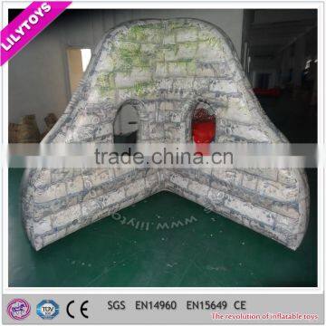 Lilytoys 2015 Good Quality Broken Wall Inflatable Paintball Wall for Sale