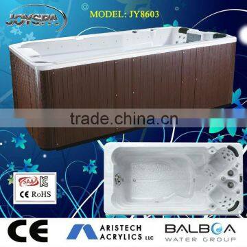 4 meter long mini outdoor swimming pool spa with overflow