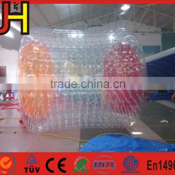 Outside 2.4m Transparent Inflatable Water Roller For Sale