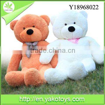 2014 soft plush bear ,sitting cute toys with scarf stuffed plush