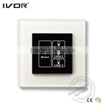 Touch panel light switch glass light switch touching screen wall switch