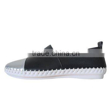 lady shoes handmade with mark thread,slip on loafer shoes