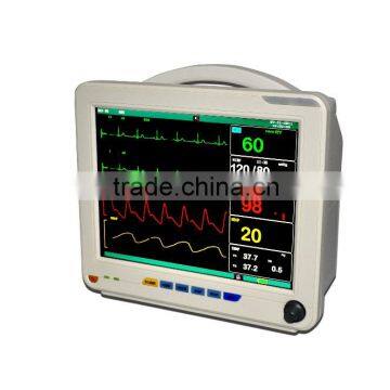 Promotion Price Multi Parameter 12 Inch Patient Monitor Wifi ETCO2 IBP Trolley Optional photo-3
