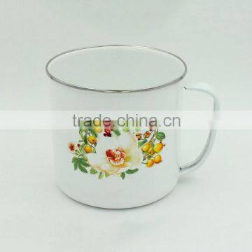 China Factory 2016 New Carbon Steel Travel Coffee Milk Cup Enamel Mug