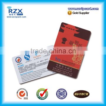 Plastic membership management thermal rewritable card