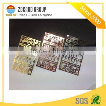 Amazing design CR80 size metal business card