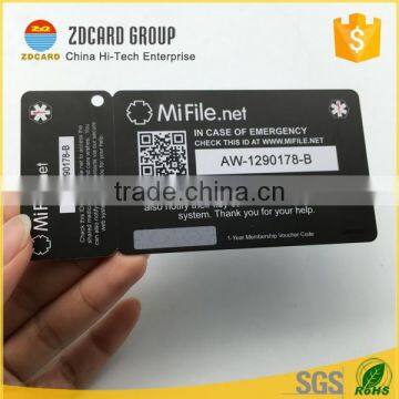 Custom CMYK Offset Printing Membership Die Cut Cards