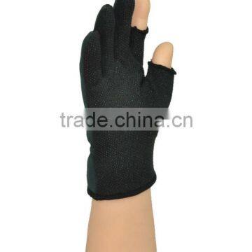 Black Fingerless Hunting Gloves