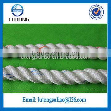 2'' white twisted nylon rope