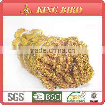 100% polyester wholesale gold braided tassel cord metallic cord