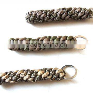 Two Colors Round Braid Glacier Paracord Keychain photo-3