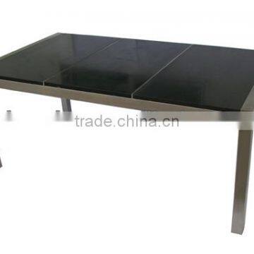 Outdoor Stainless steel frame granite table