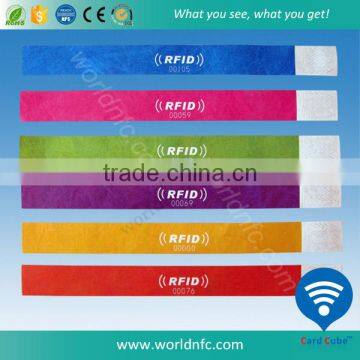 Disposable Paper NTAG213 NFC Wristbands Rfid Bracelet photo-2