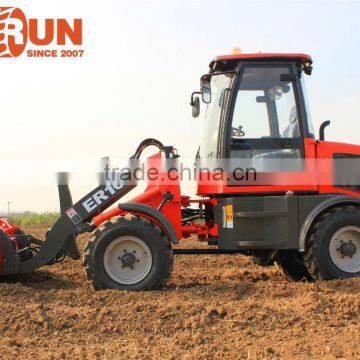 Qingdao Everun ER10 Front Loader Type Mini Multi-function Loader With New Style Cabin photo-3