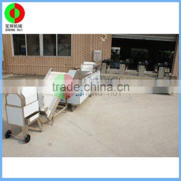 Very Popular Air Bubble Ozone Fruit and Vegetable Cutting Washing Drying Production Line, Full Automatic Machine photo-3