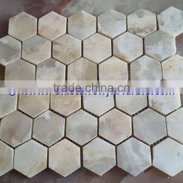 New Arrive Factory Price WHITE ONYX MOSAIC TILES COLLECTIONS photo-3