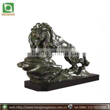 Bronze Sculpture With Lion