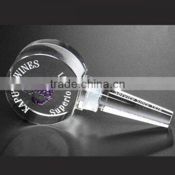 customized crystal wine stopper bottle stopper