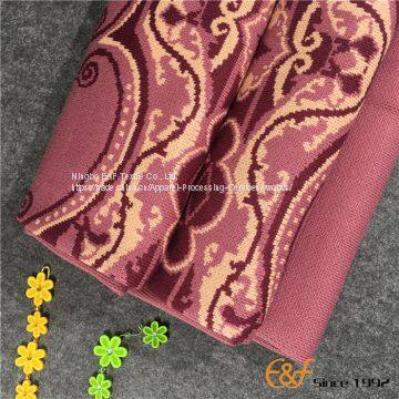 Wool Acrylic Jacquard Luxury Knitted Winter Blanket photo-3