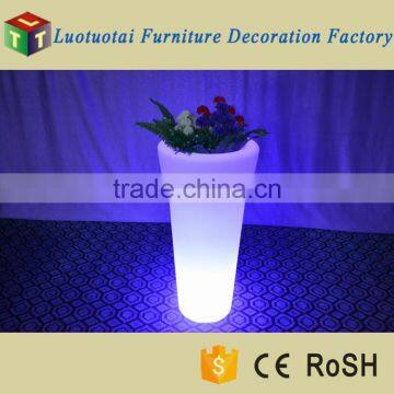 Modern Round Shape High LED Flower Pot/LED Planter With 16 Color Changing for Outdoor photo-2